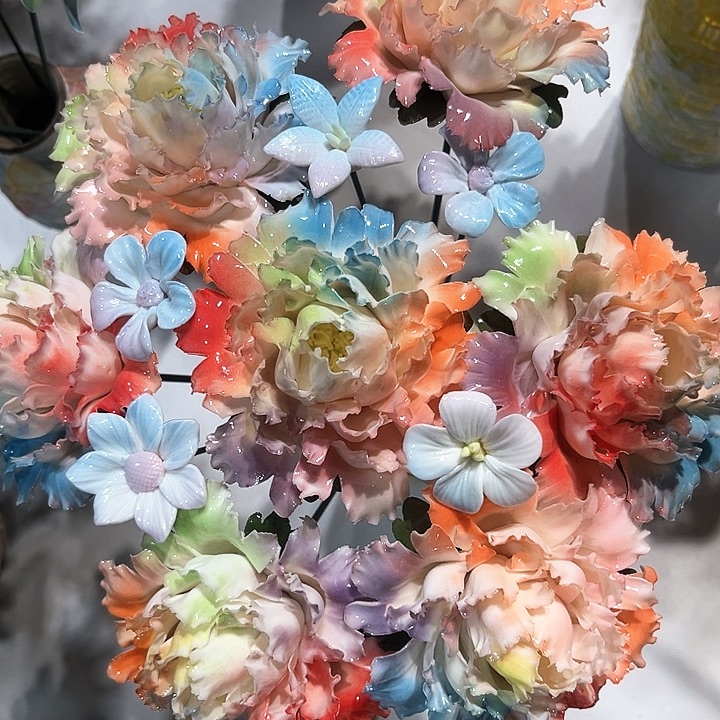 正品陶瓷花花厂家直发