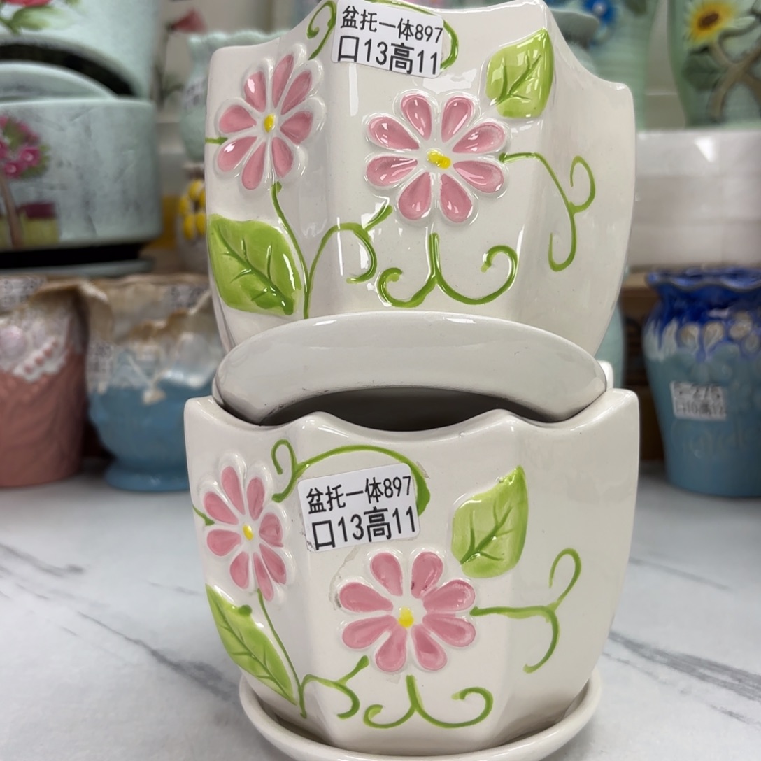 @夏西陶瓷花盆@@5897