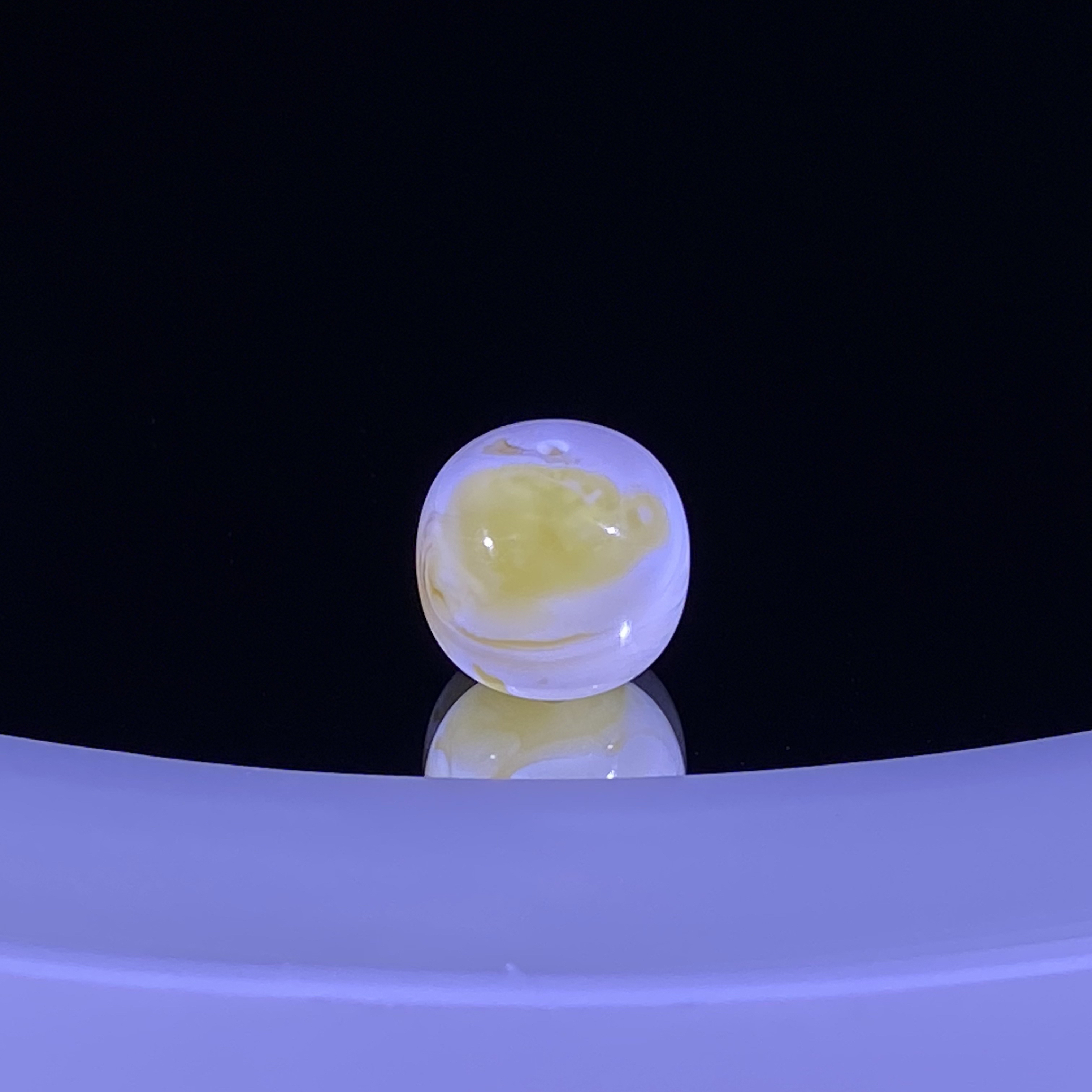 11mm金漆白溶洞拉丝妖蜜蜡老型 拉丝特色妖