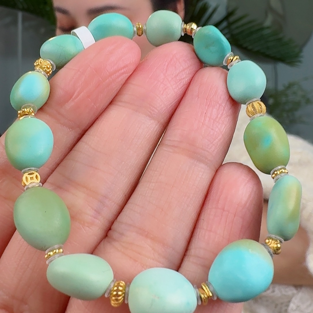 绿松石珠宝奇石未镶嵌