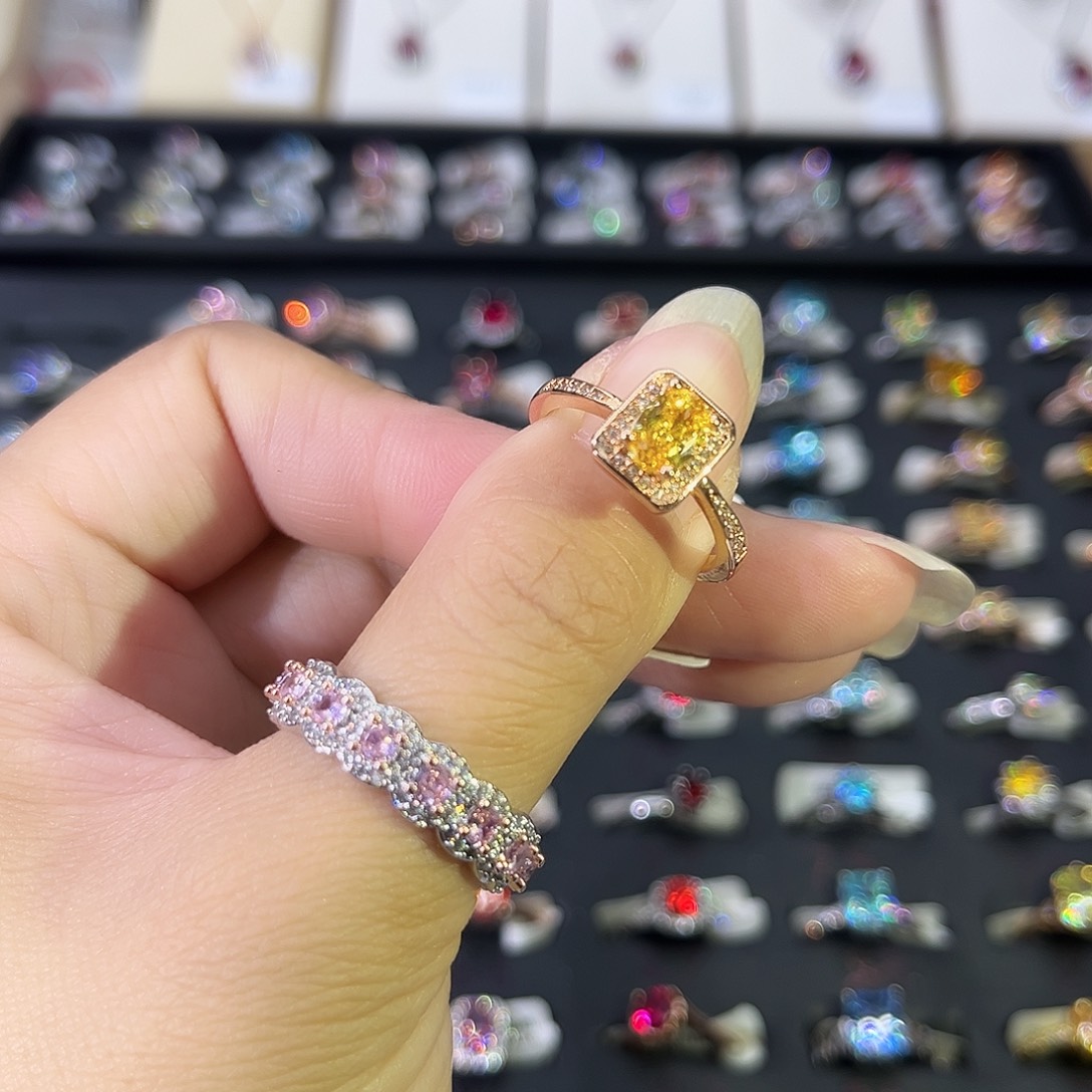 莫桑石非金属BY米娅黄钻椭圆-20-22