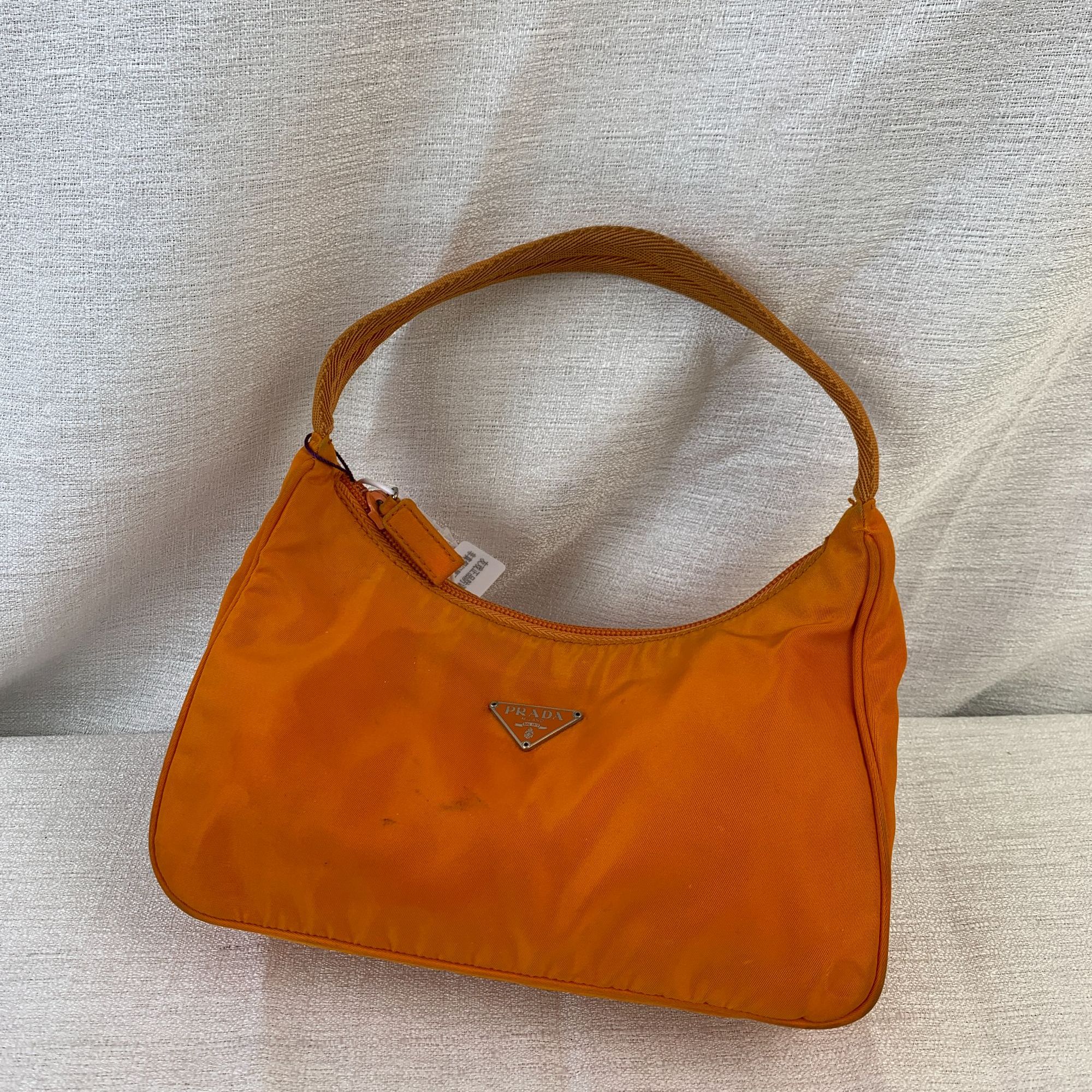 95新 Prada/普拉达 橘色月牙包/ZH11803032/3032