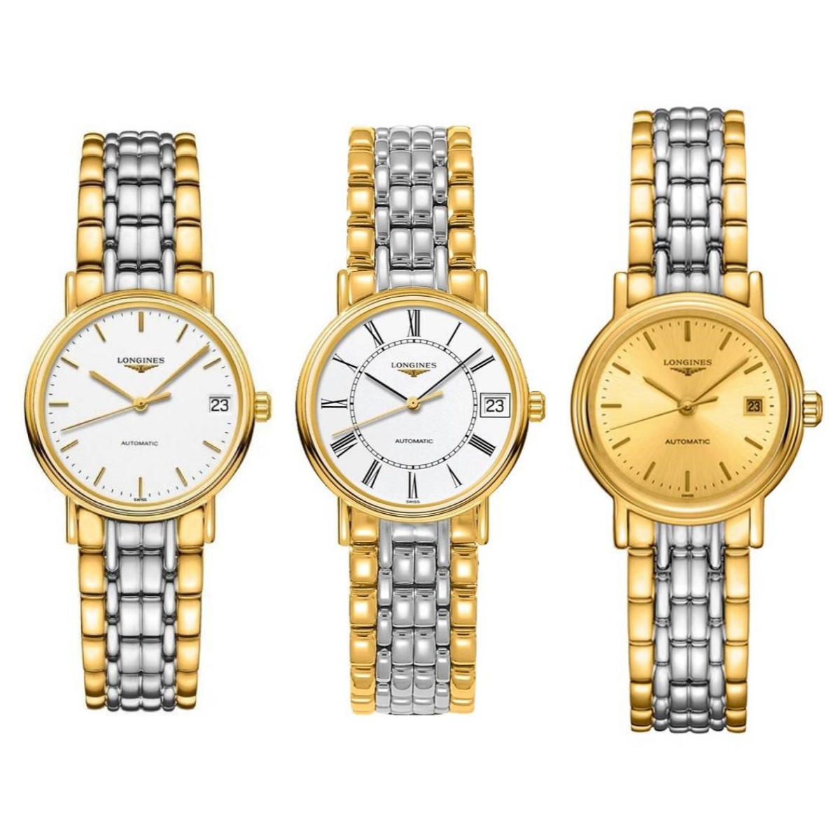 99新 Longines/浪琴 瑰丽322/机械/镀金罗马/表径30mm/女士腕表