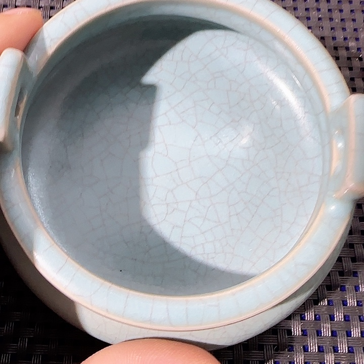 瓷片瓷器白梨摆件瓷器创意