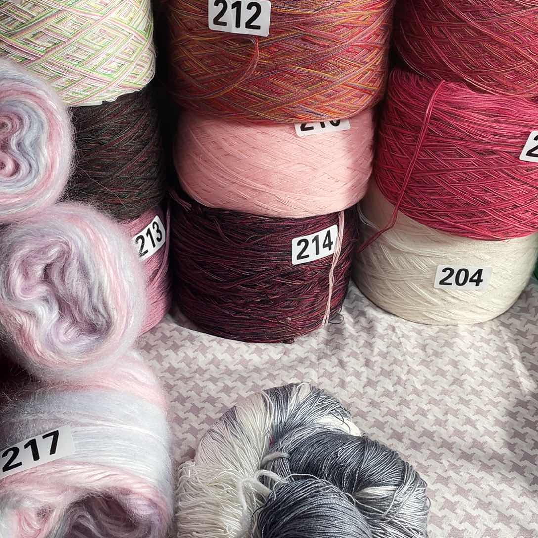 灰色真丝蕾丝线。 