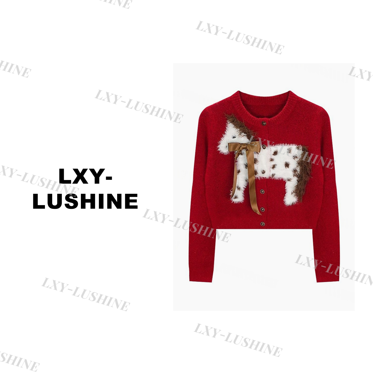 【小妖】KS5413秋冬款飘带小马设计感软糯针织衫