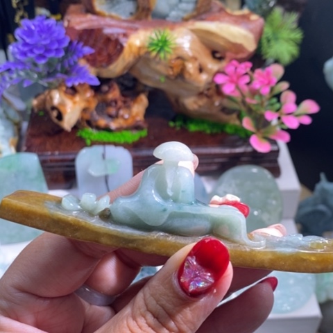 【闪购商品】颈饰未镶嵌翡翠鱼翁