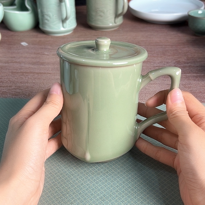 龙泉云间青瓷小米茶器