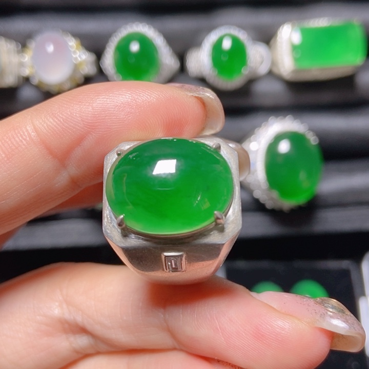 翡翠银S925镶嵌颈饰翡翠