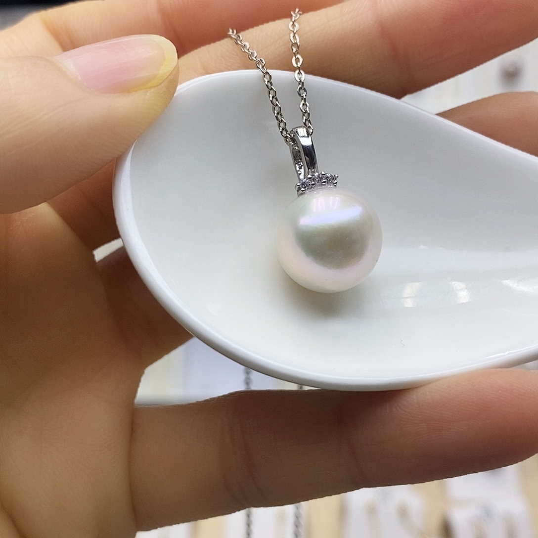 淡水珍珠颈饰银S925镶嵌隆****》