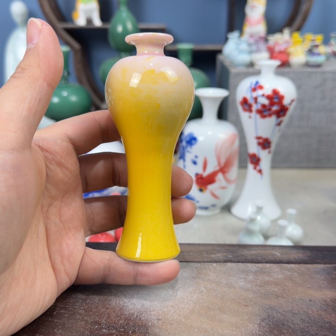 陶瓷手工小花器摆件