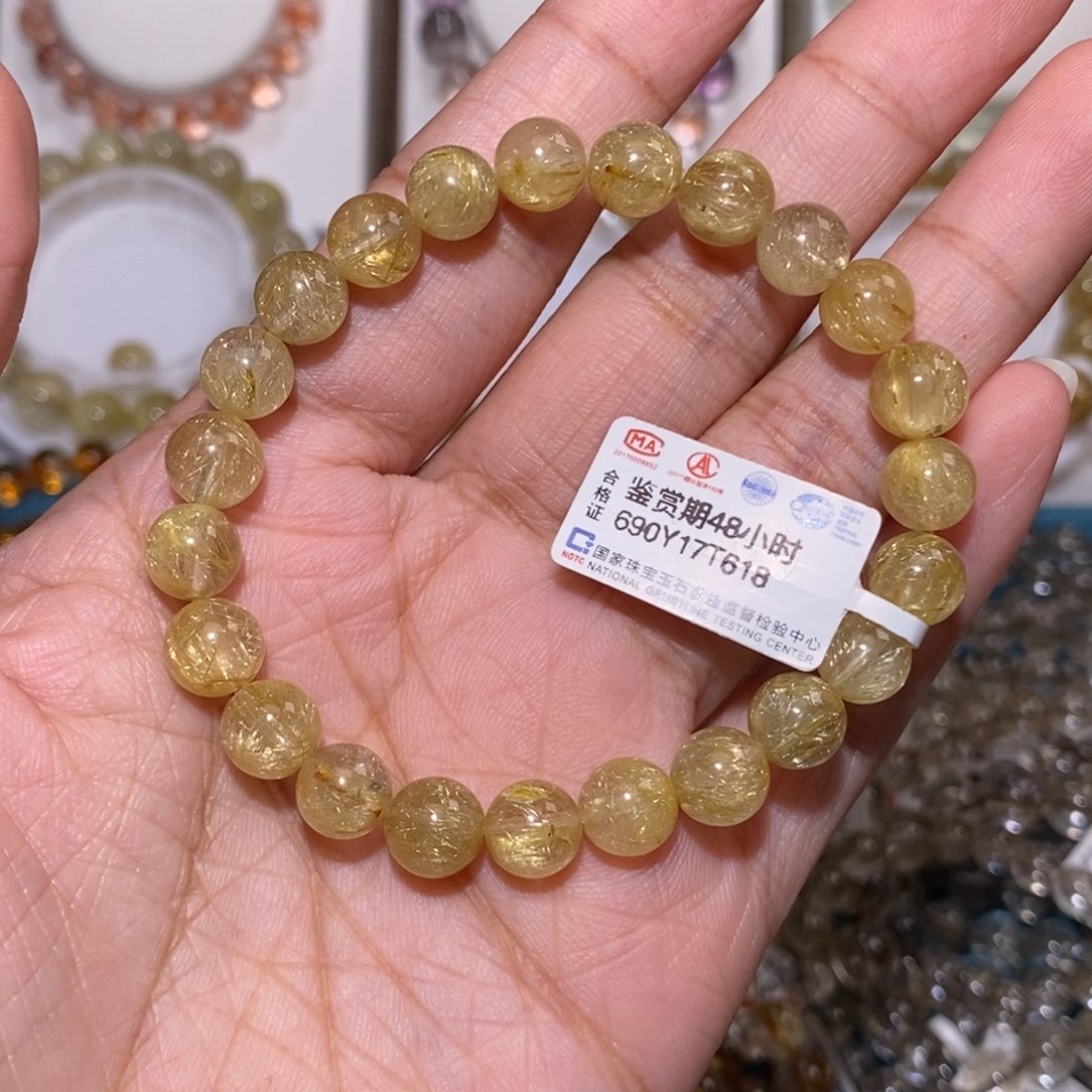 【闪购商品】水晶手串未镶嵌?*滢烟花金发8.1m