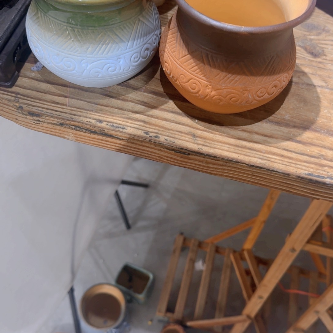 紫砂花盆粗陶盆醋鱼