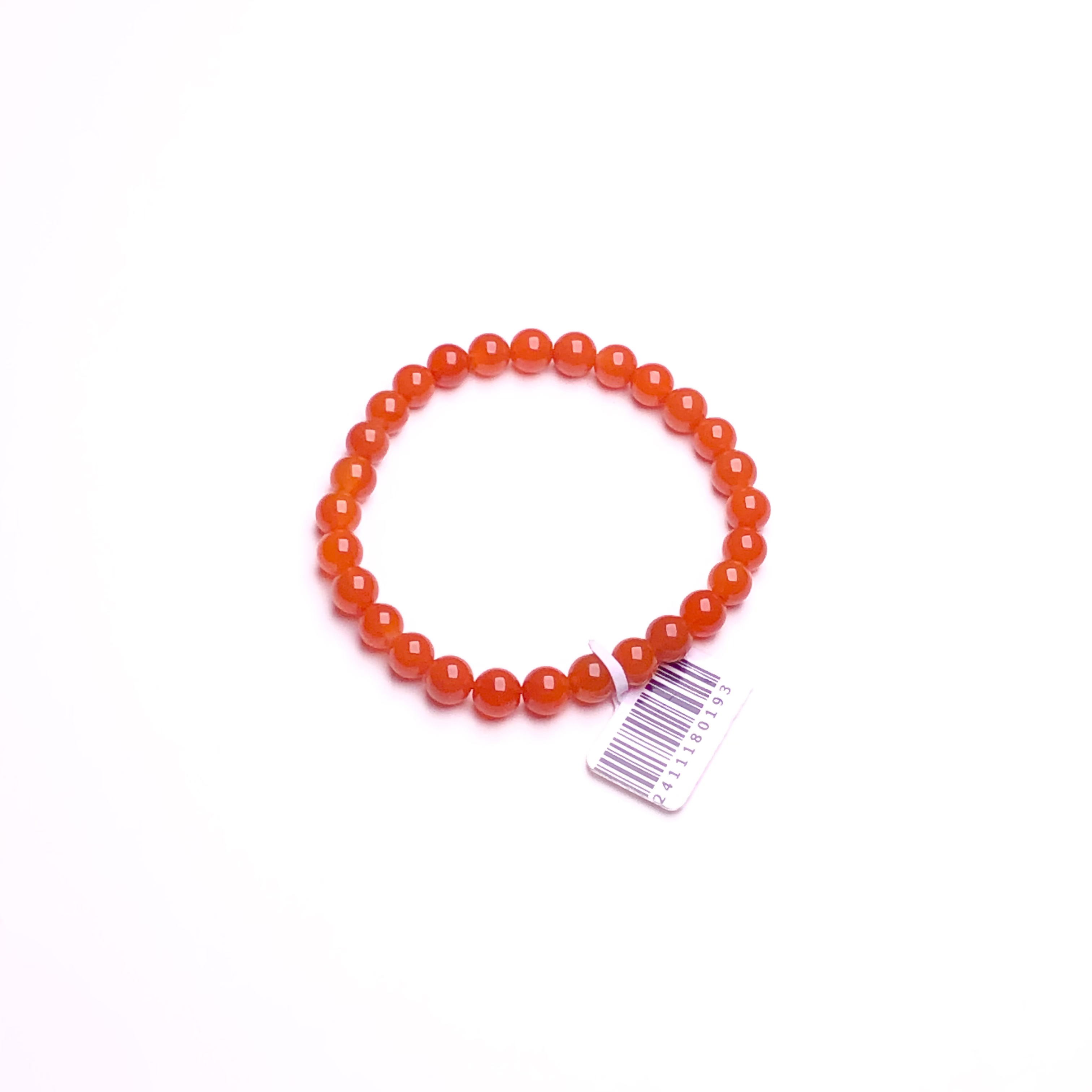 【原矿无注胶】河湾冰红卡6单圈手串