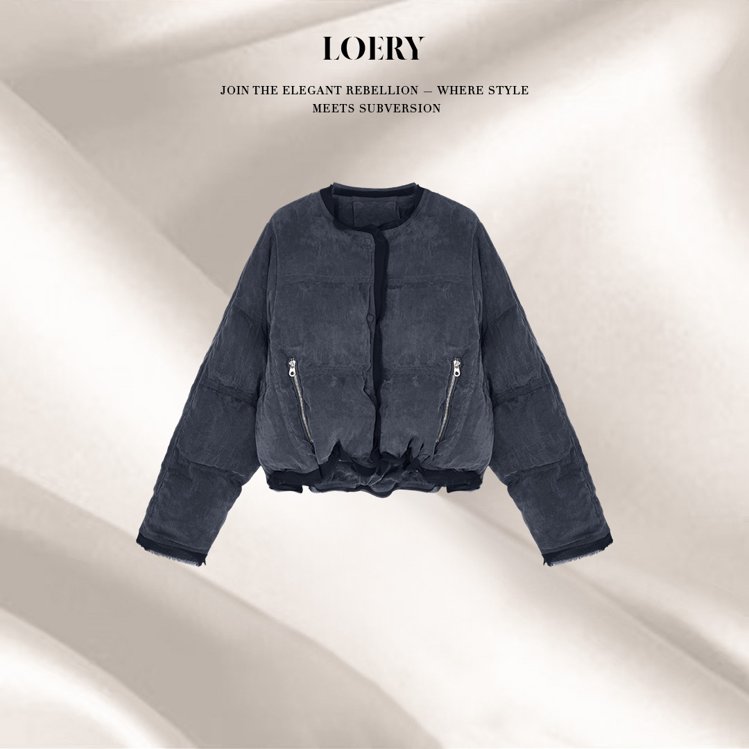 LOERY【北欧世纪编号217】高级轻盈保暖90白鸭绒羽绒服-12806