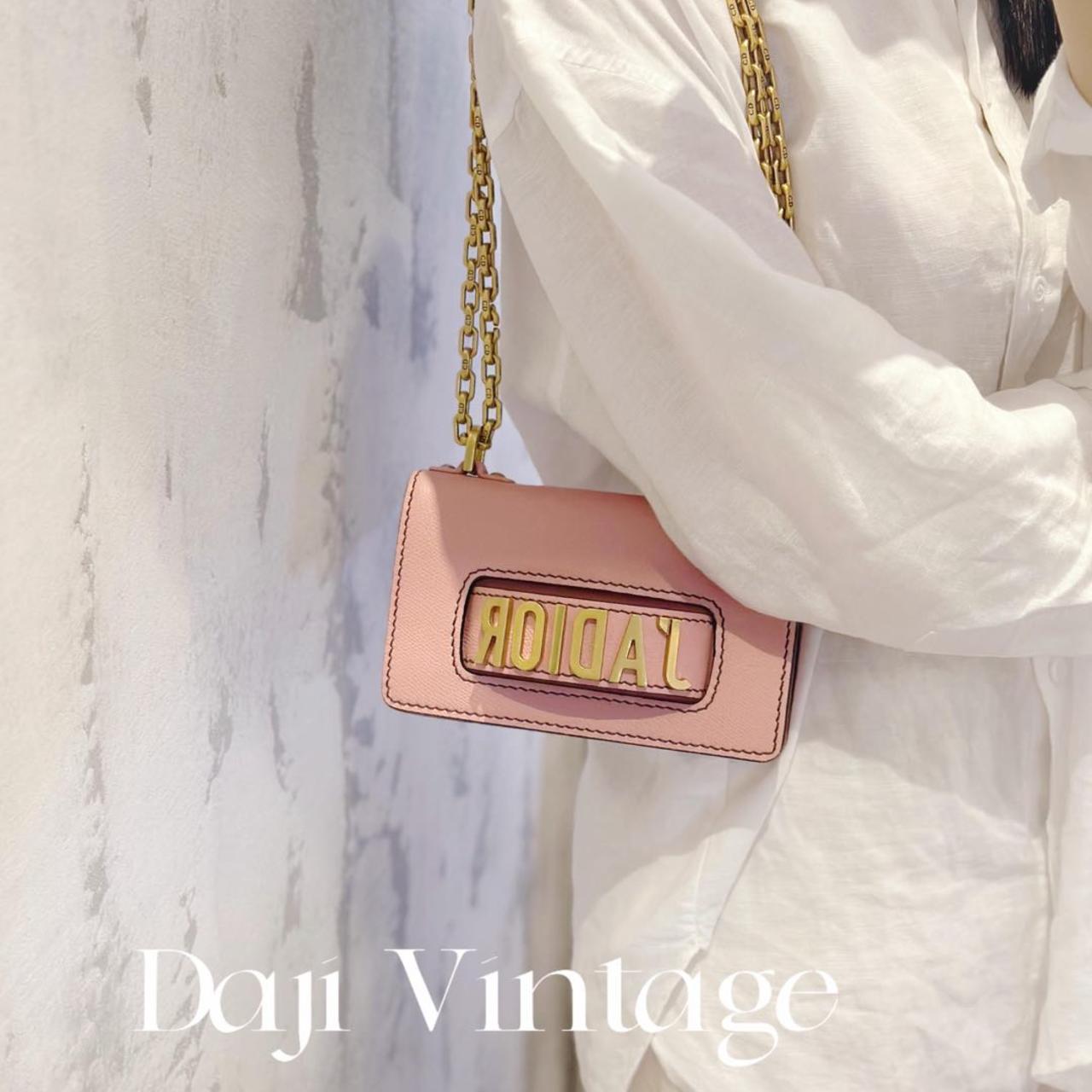 95新 DIOR/迪奥 大吉中古/Dior迪奥粉金jadior系列单肩包