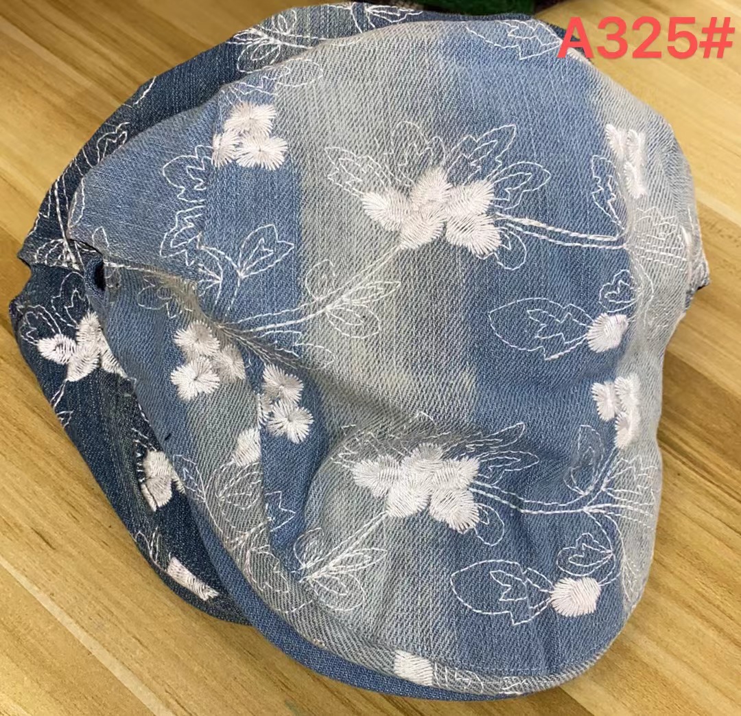 A325#牛仔提花前进帽