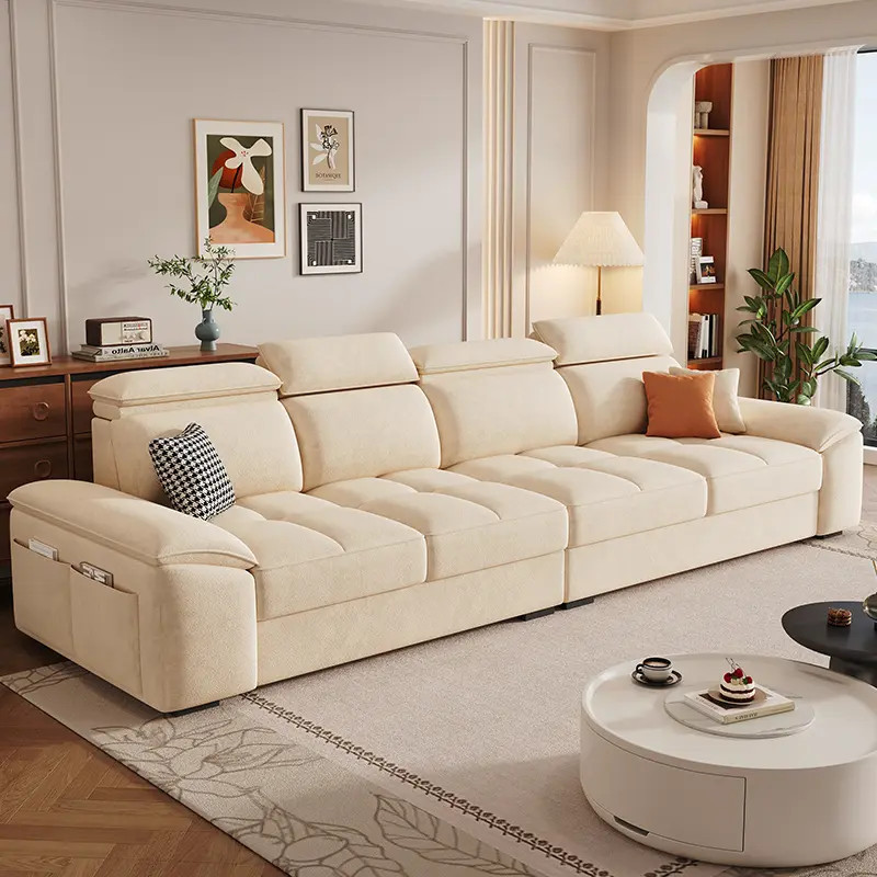 帕佐森雪尼尔劳伦斯布艺沙发现代简约可拆洗客厅家用棉麻布艺沙发