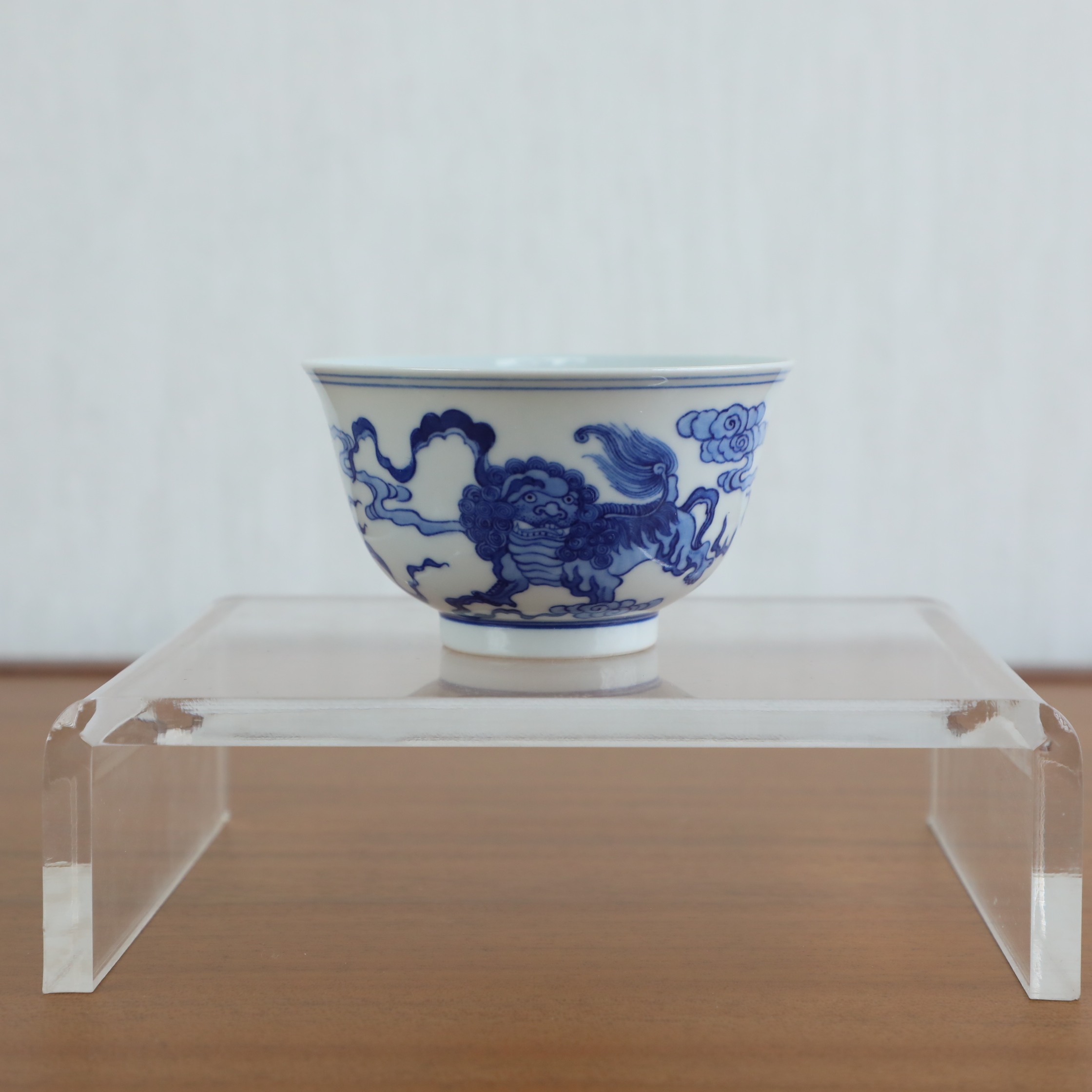 仿古瓷 仿古瓷青花瑞兽纹杯