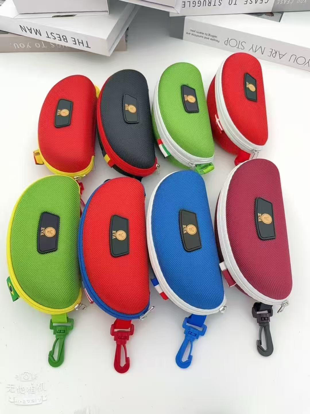  出口高品质 眼镜盒 拉链款