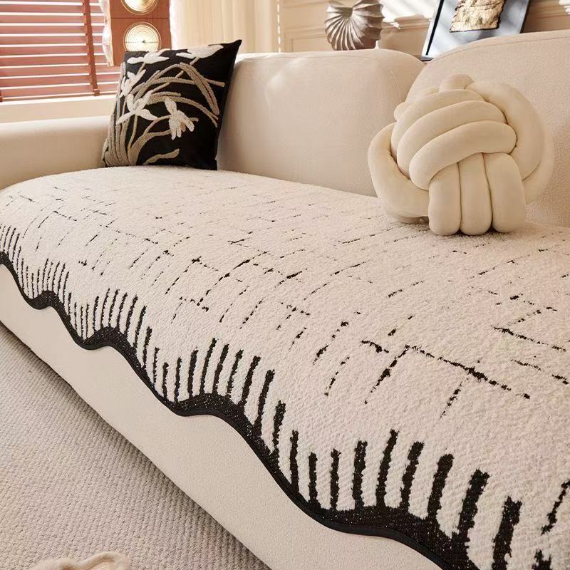 （木森）2025新冬款乐言皮沙发垫套罩盖布巾雪尼尔四季通用防滑防猫