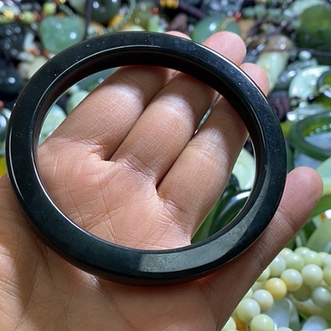 和田玉手镯未镶嵌自己备注口径