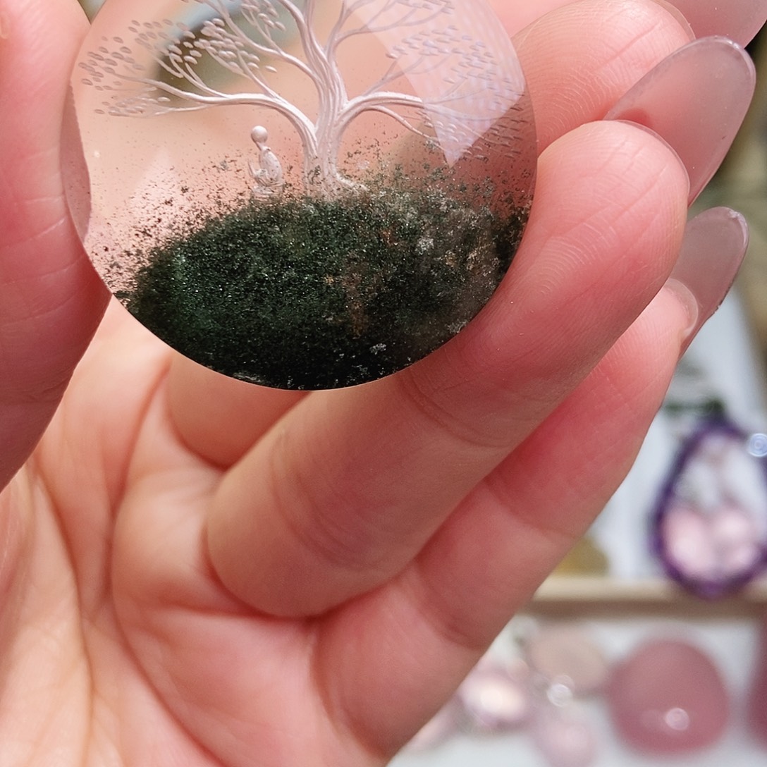 水晶未镶嵌吊坠(赠链)