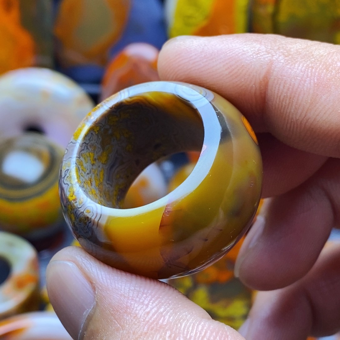 玛瑙/玉髓配饰未镶嵌波*