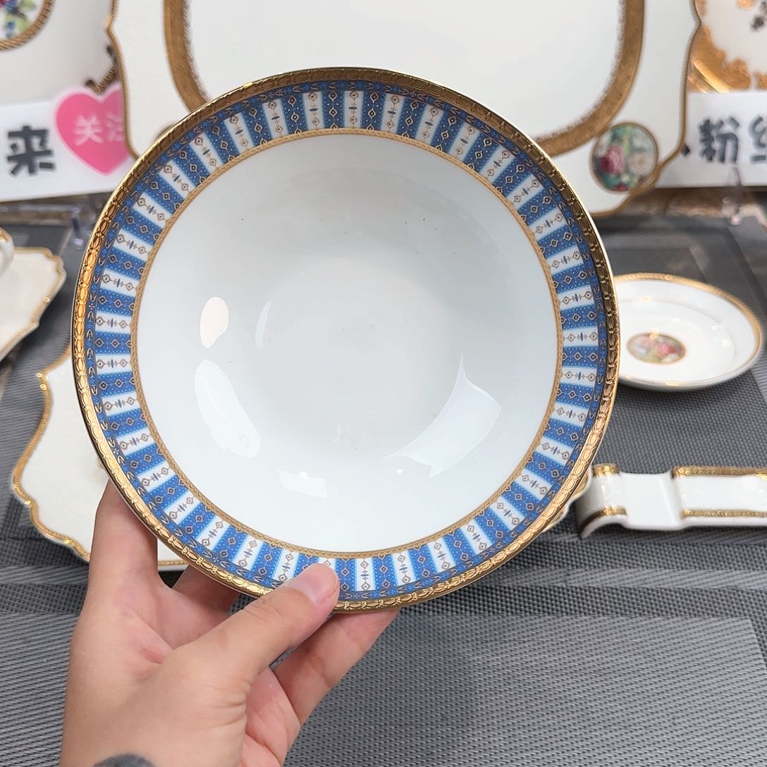 瓷片6英寸水果碗福利价微瑕