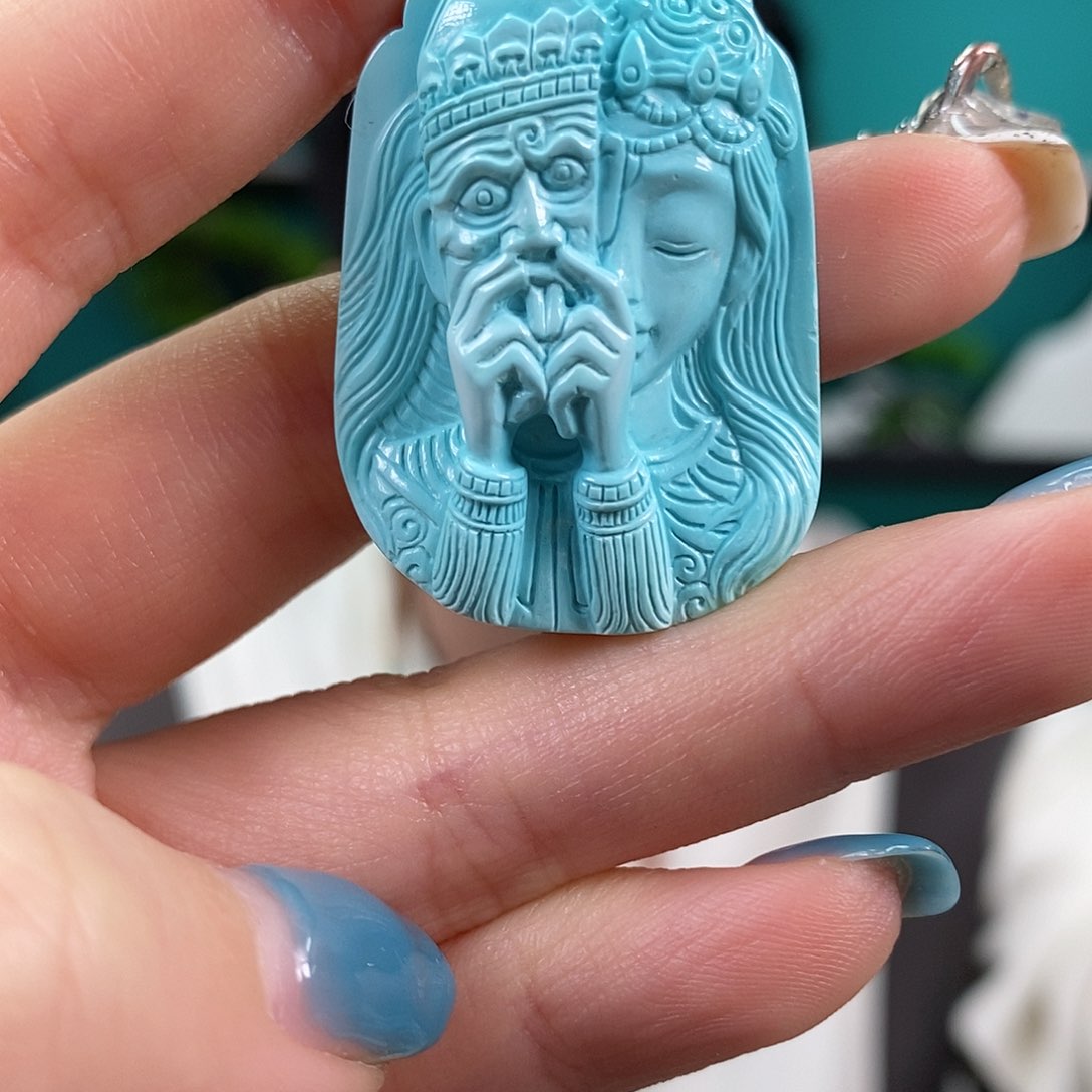 绿松石珠宝奇石未镶嵌