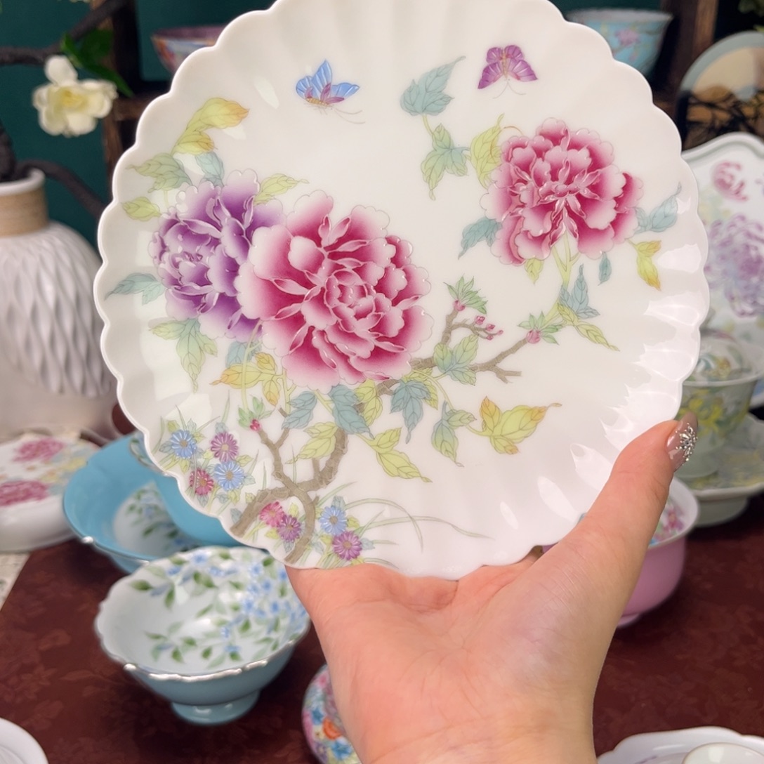 陶摆件景德镇陶瓷手绘茶杯