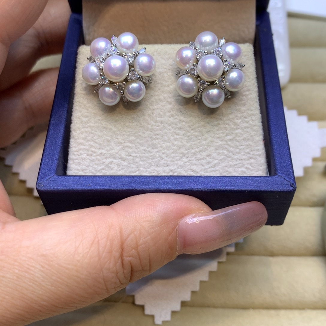 未镶嵌耳饰淡水珍珠