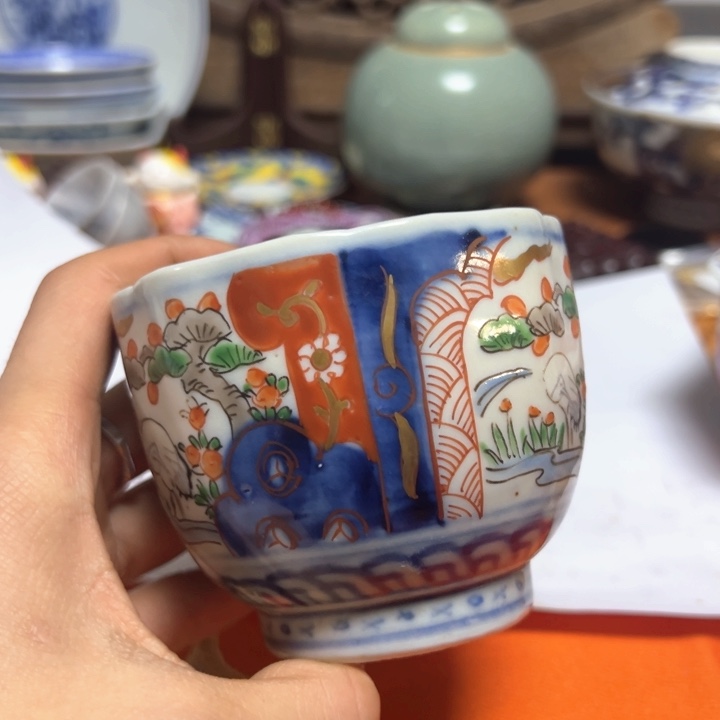 盖碗瓷器直播放漏中