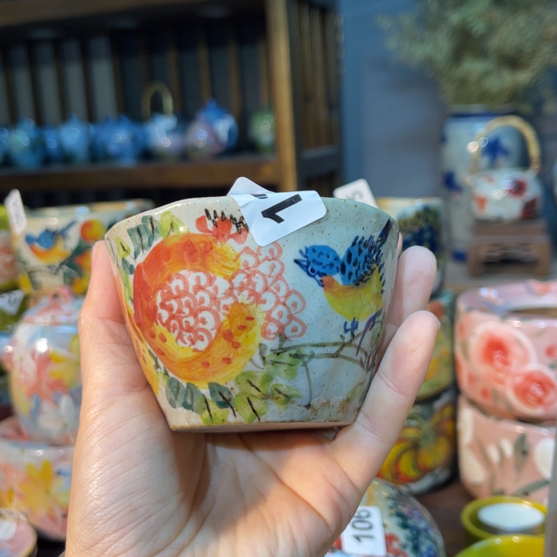 杯素浅陶瓷手工手绘