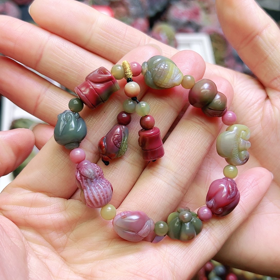 玛瑙/玉髓手链未镶嵌小*瓜手串
