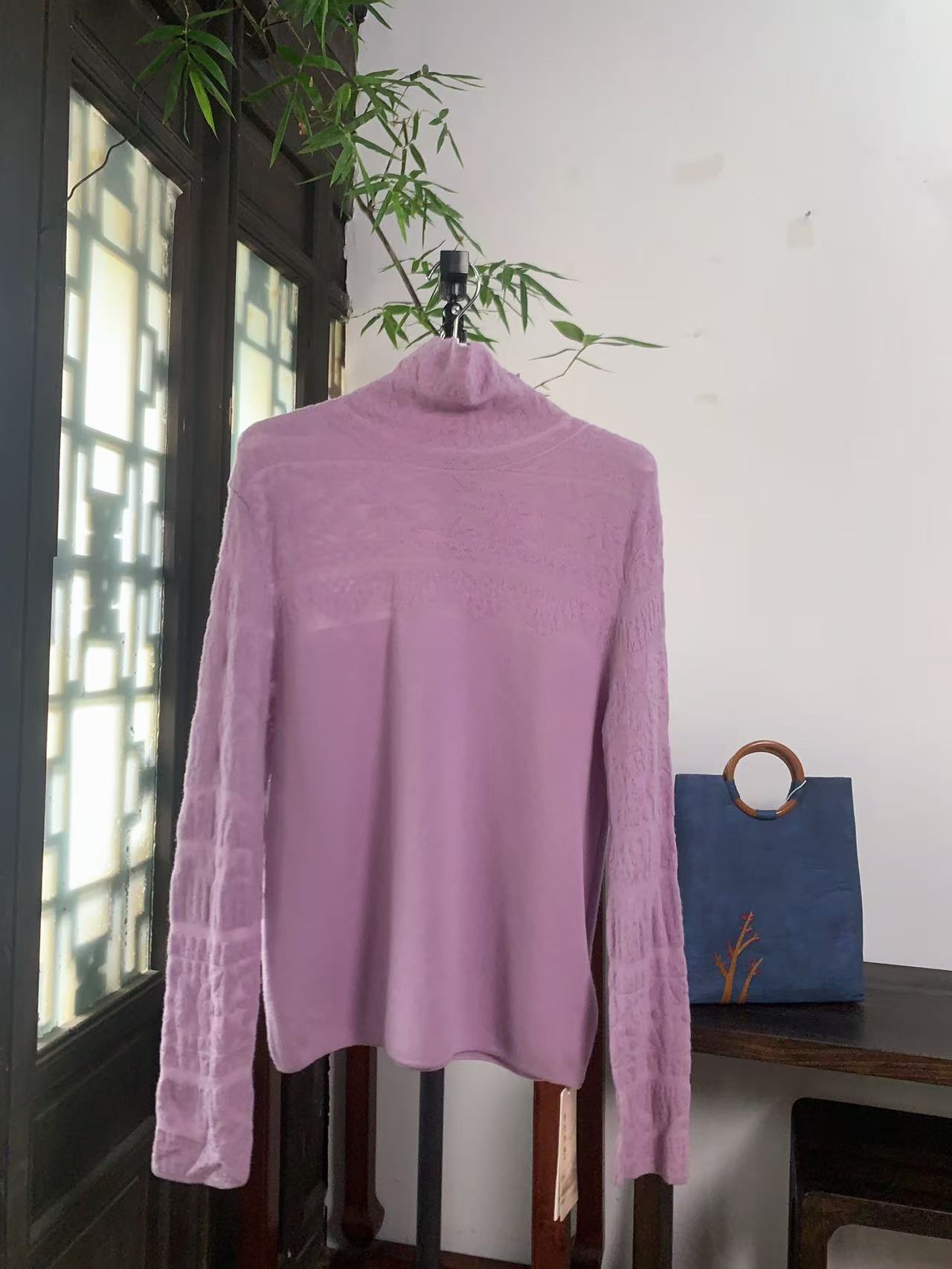 秋季新款高领套头羊毛针织衫EID-65012
