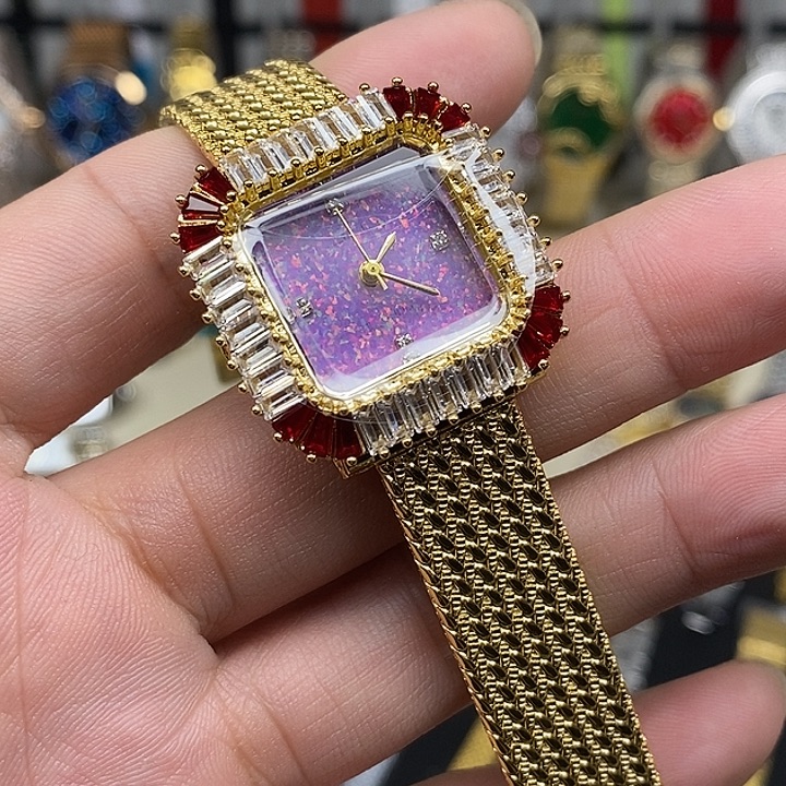钢金属镀金石英机芯