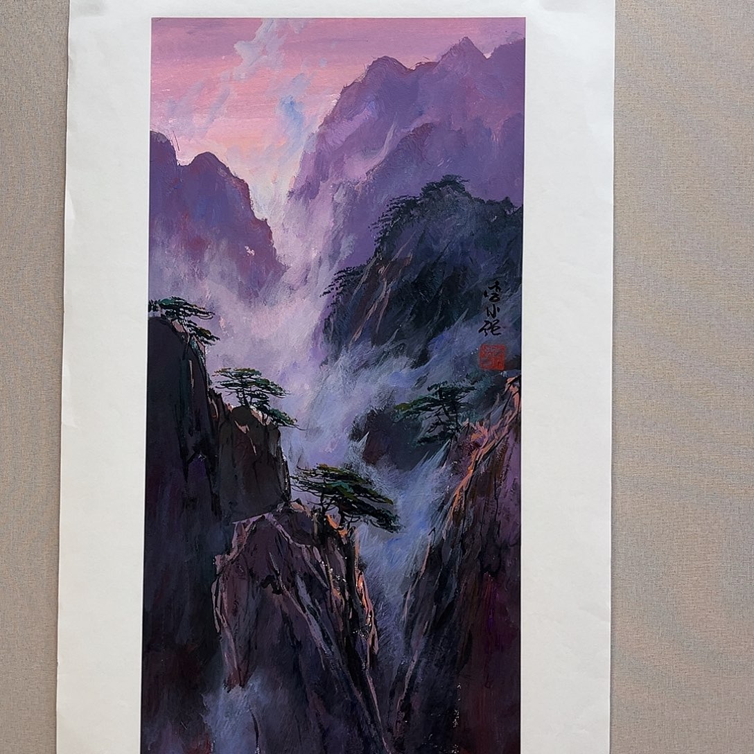 国画艺术家真人手绘