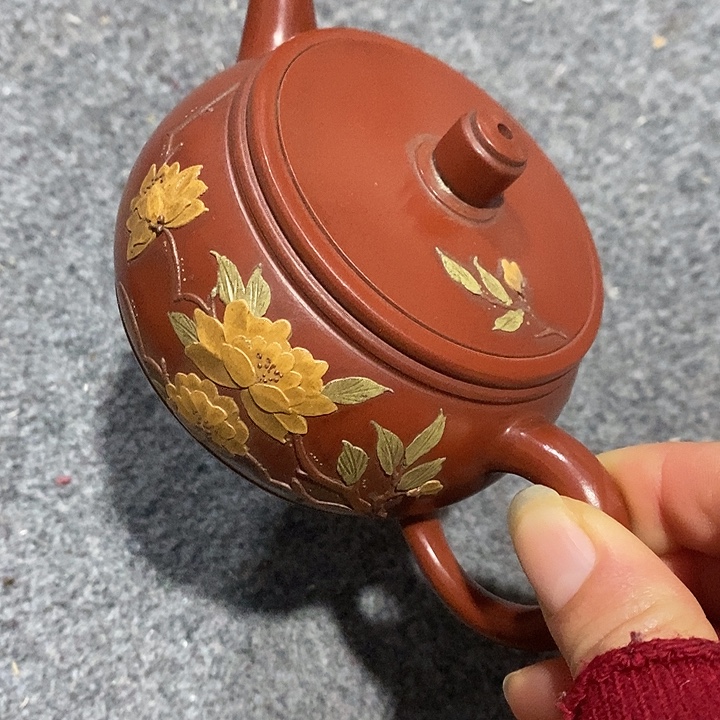 紫砂茶壶陶瓷摆件爱好者摆件