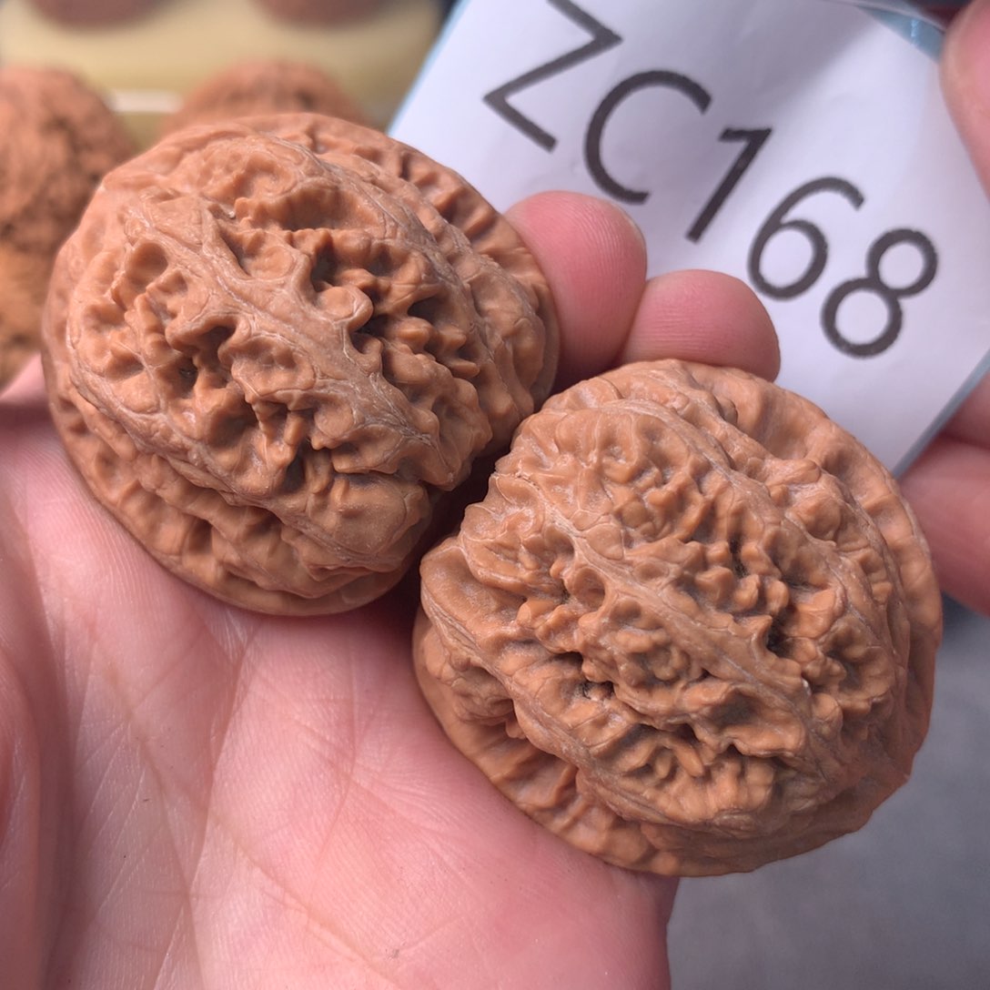 文玩核桃把件红皮肉粗筋39