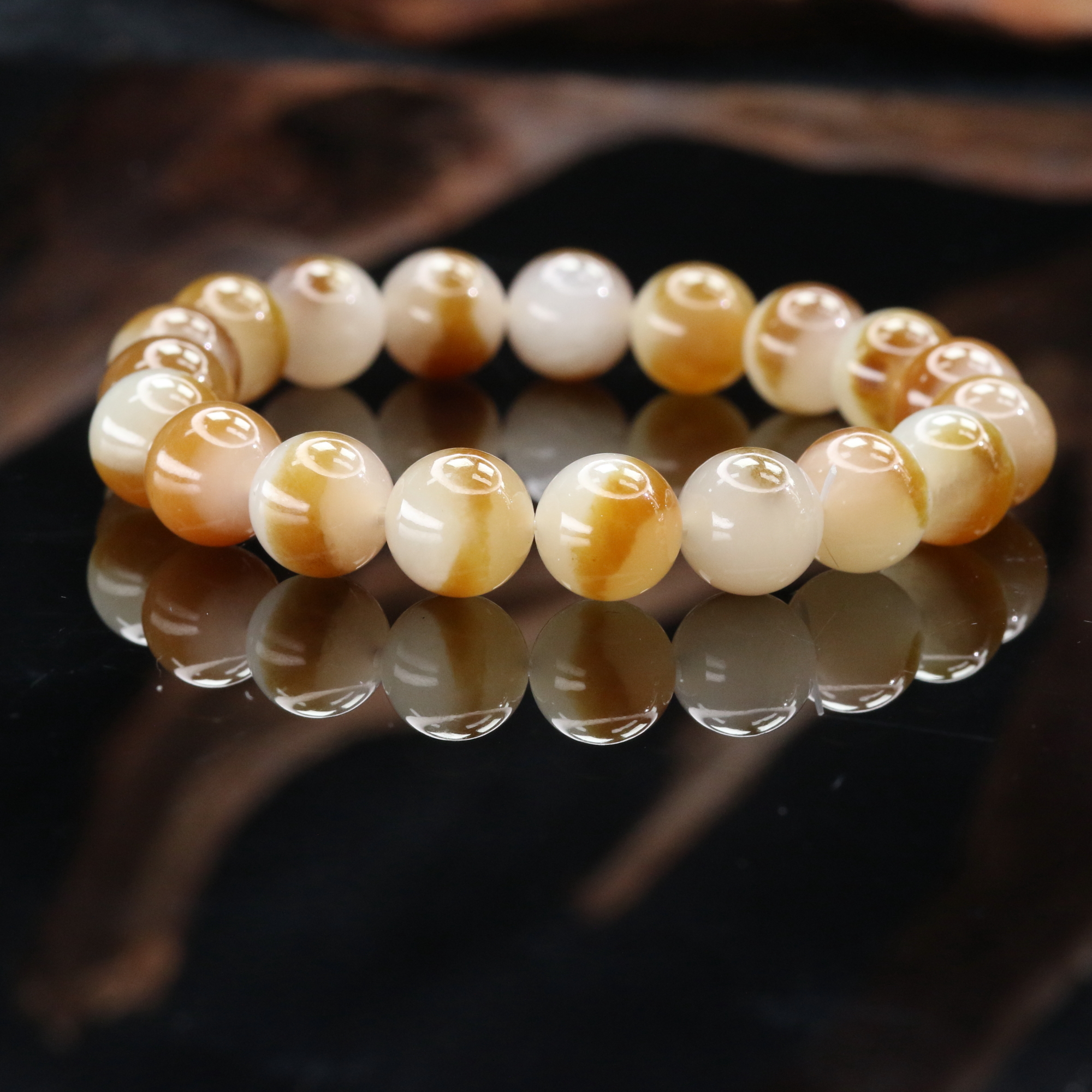 13和田玉且末糖手串/900203北京中保拍卖