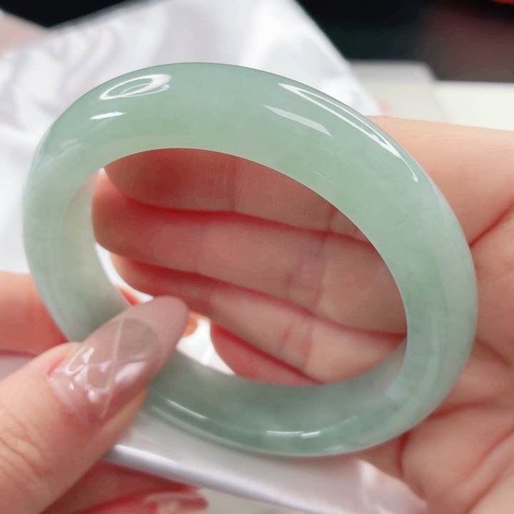 翡翠未镶嵌手镯54.6x238