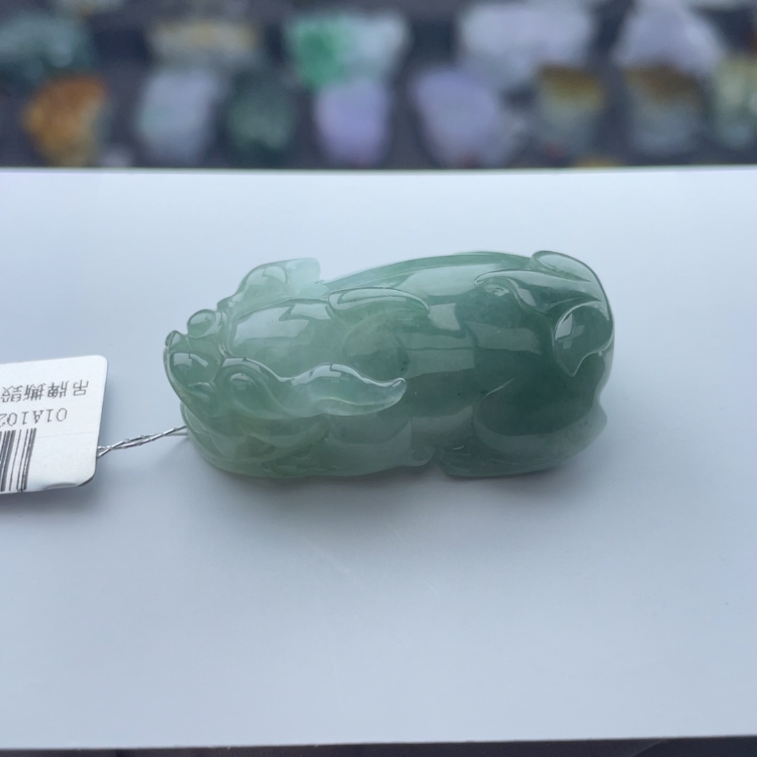 翡翠颈饰未镶嵌貔貅