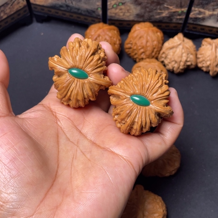 文玩核桃把件40四座楼