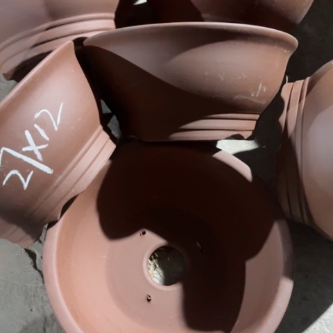 紫砂花盆100-6。27-12