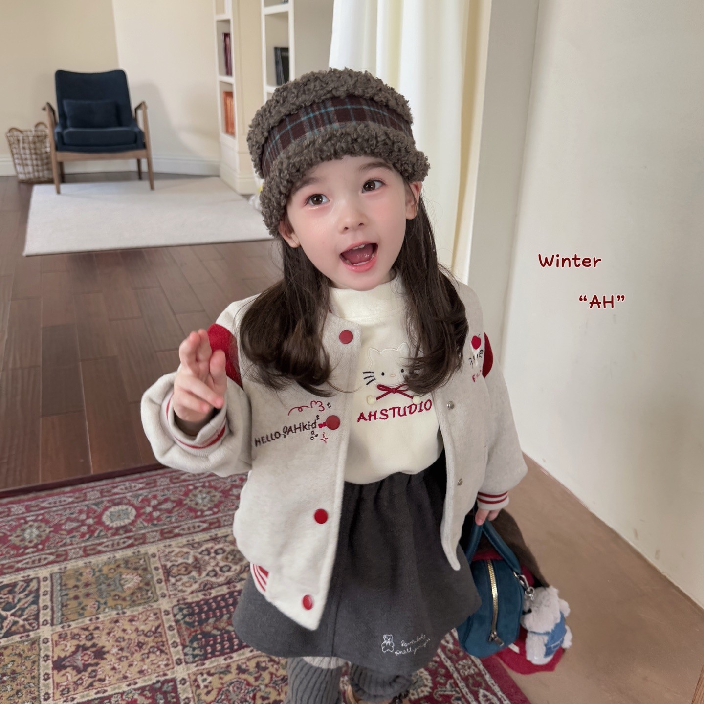 女童春秋秋装秋季女休闲宝宝加厚棒球服韩版