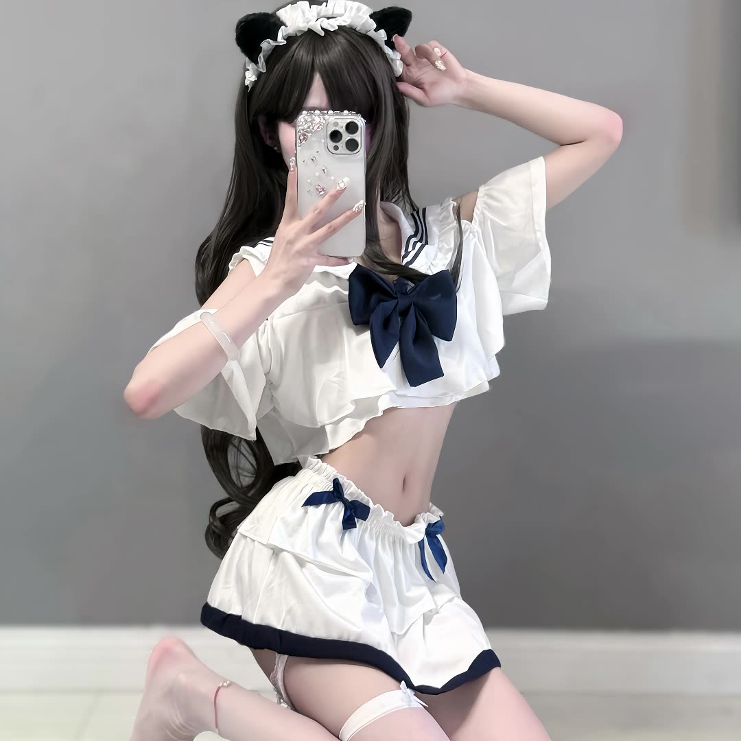 诱惑纯欲情侣cos制服情调趣味内衣性感水手清纯jk软妹免脱战袍女