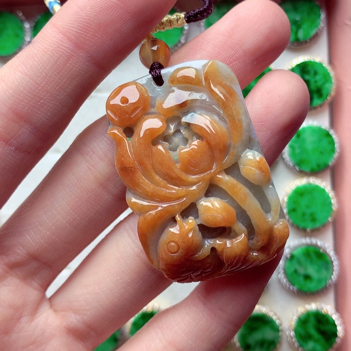 翡翠未镶嵌吊坠(不含链)