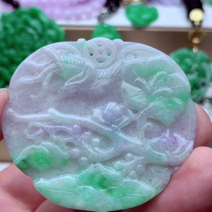 翡翠未镶嵌吊坠(不含链)