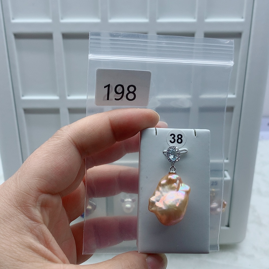 淡水珍珠吊坠(不含链)合金